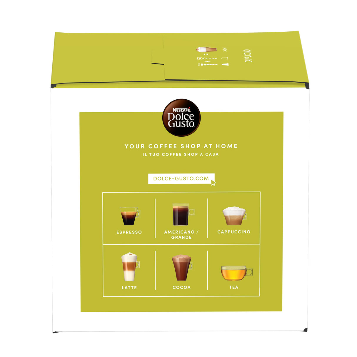 Nescafé Dolce Gusto Cappuccino - 16 Capsule compatibili con Dolce Gusto