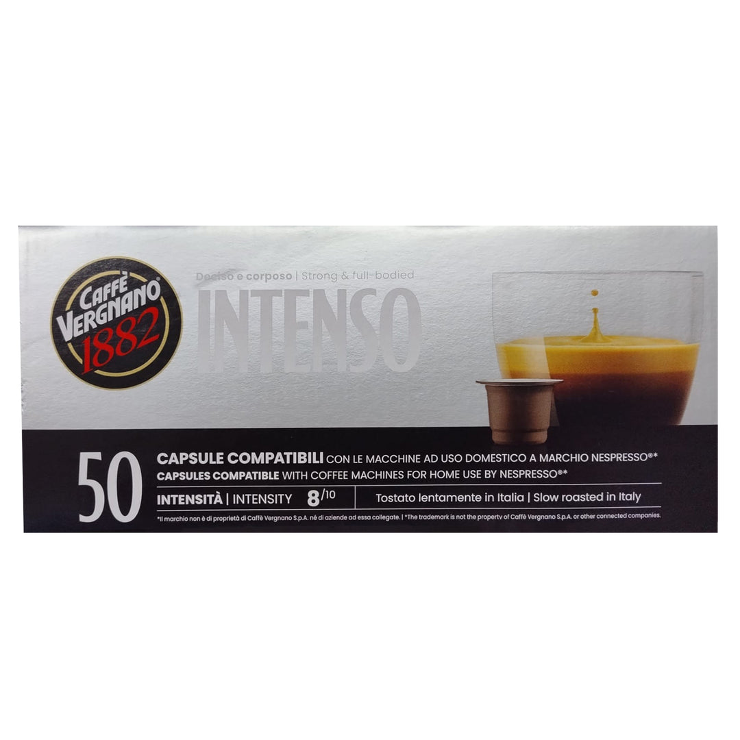 Caffè Vergnano Intenso - 50 Capsule Compatibili Nespresso