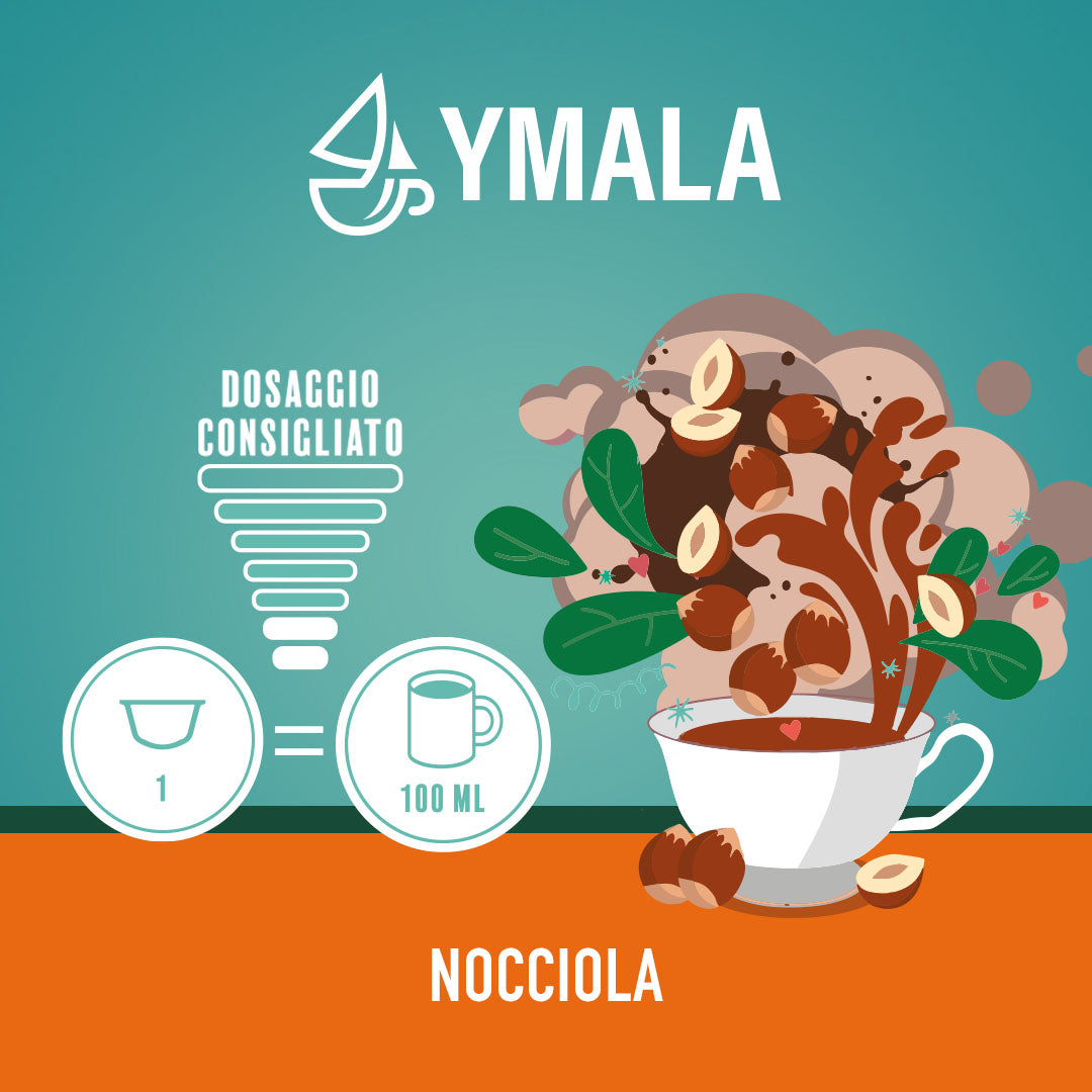 Ymala 16 Capsule Nescafé Dolce Gusto - Caffè alla Nocciola