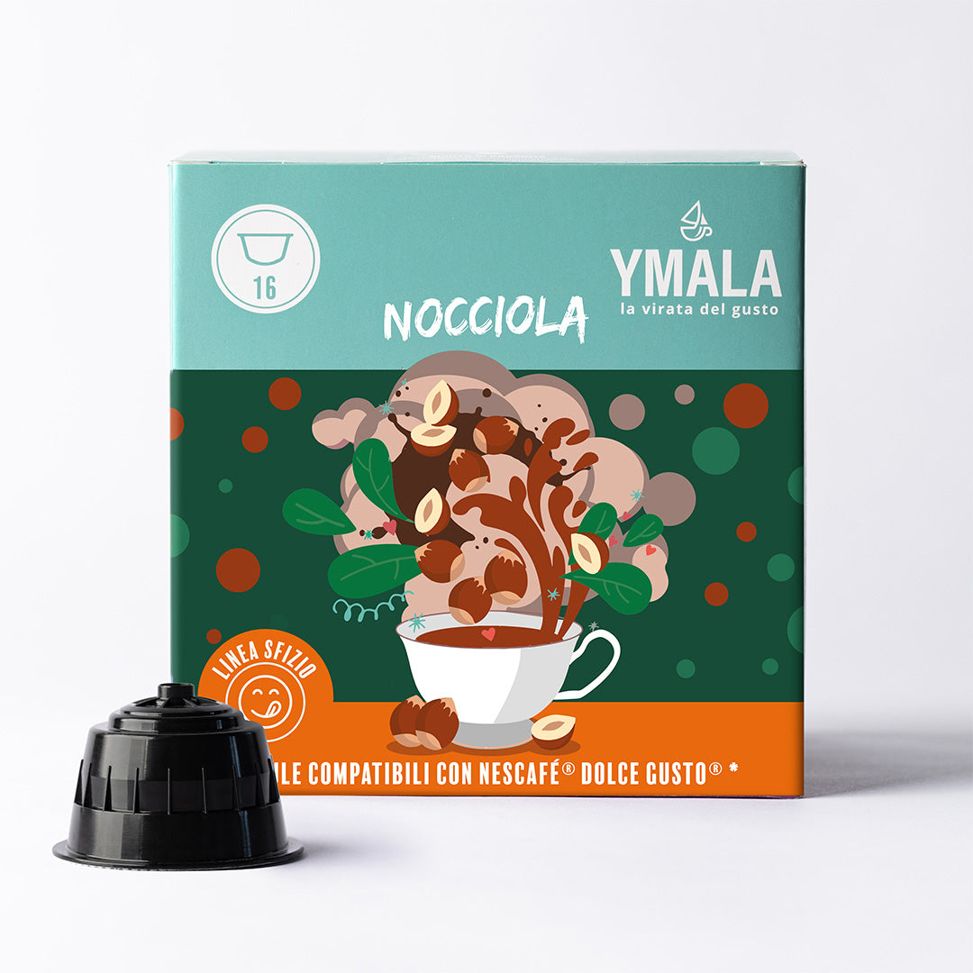 Ymala 16 Capsule Nescafé Dolce Gusto - Caffè alla Nocciola