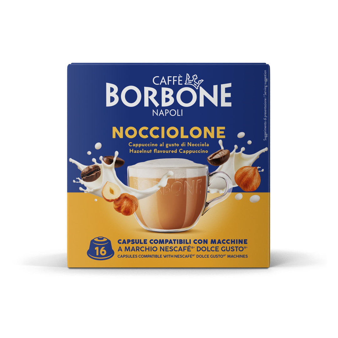 16 Capsule Borbone Compatibili Dolce Gusto Nocciolone
