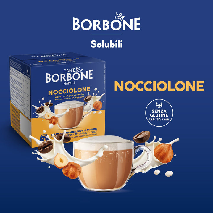 16 Capsule Borbone Compatibili Dolce Gusto Nocciolone