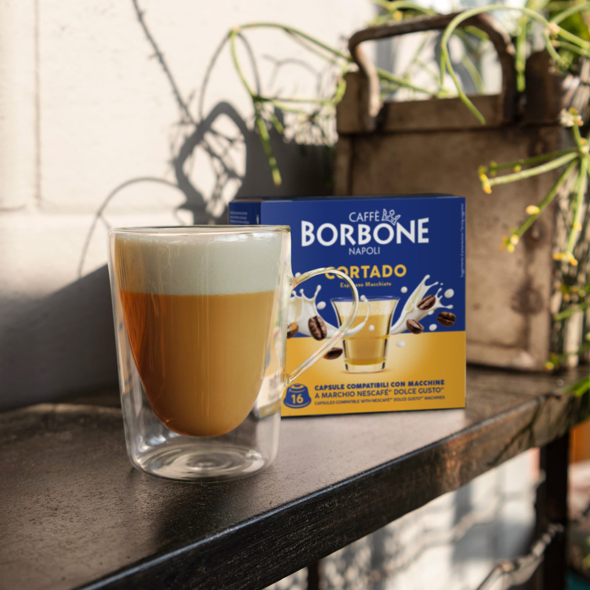 16 Capsule Borbone Compatibili Dolce Gusto - Cortado