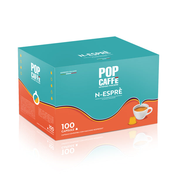 100 Capsule Pop Caffè N-esprè Cremoso compatibili con Nespresso