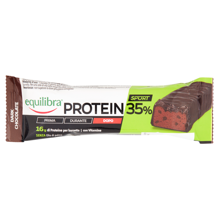 Protein 35% Dark Chocolate - Barretta Proteica Equilibra con Vitamine