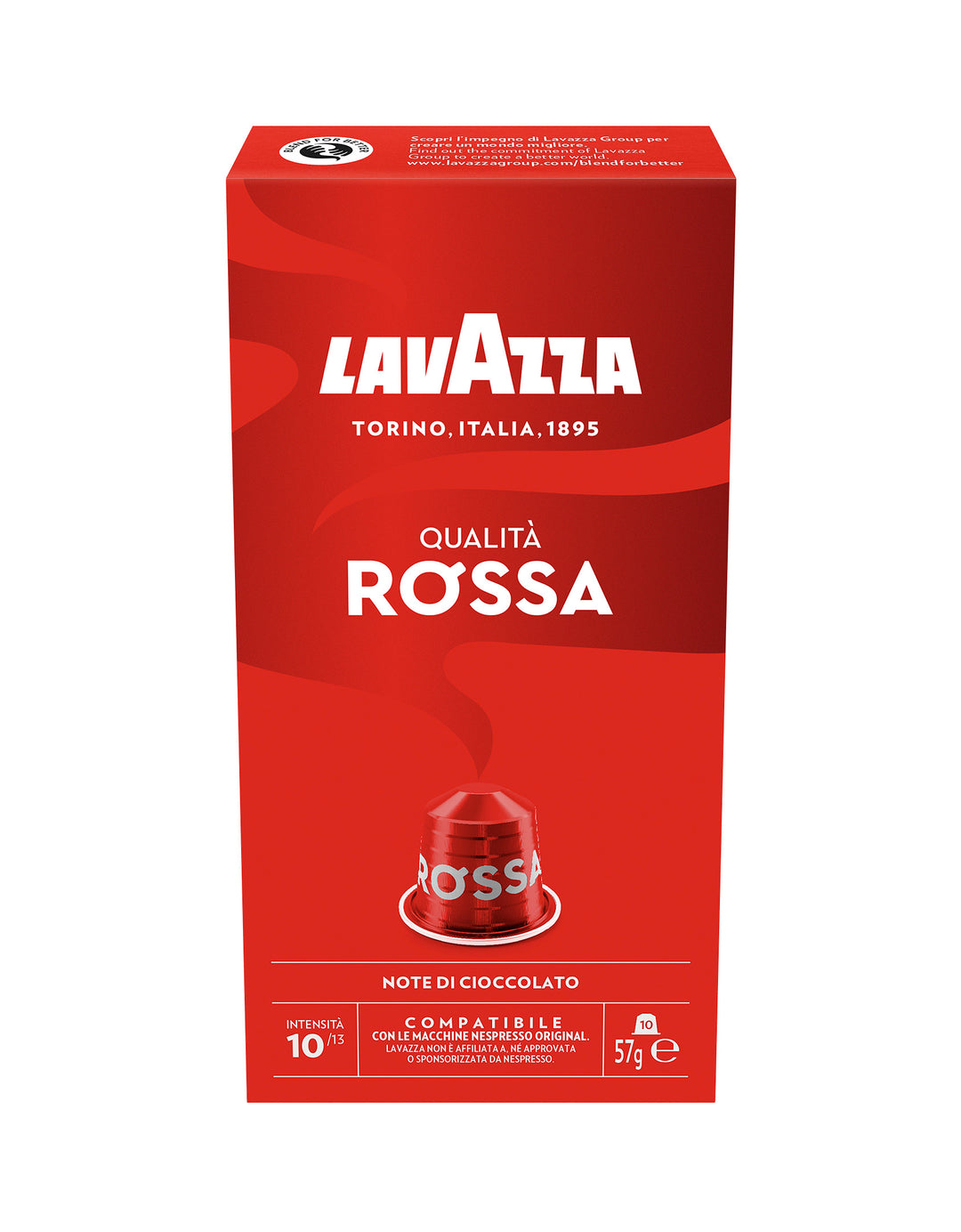 10 Qualità Rossa Capsule Lavazza compatibili Nespresso