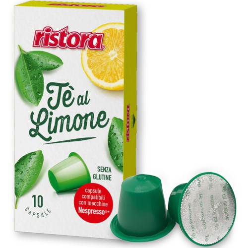 10 Capsule Ristora Tè al limone compatibili con Nespresso