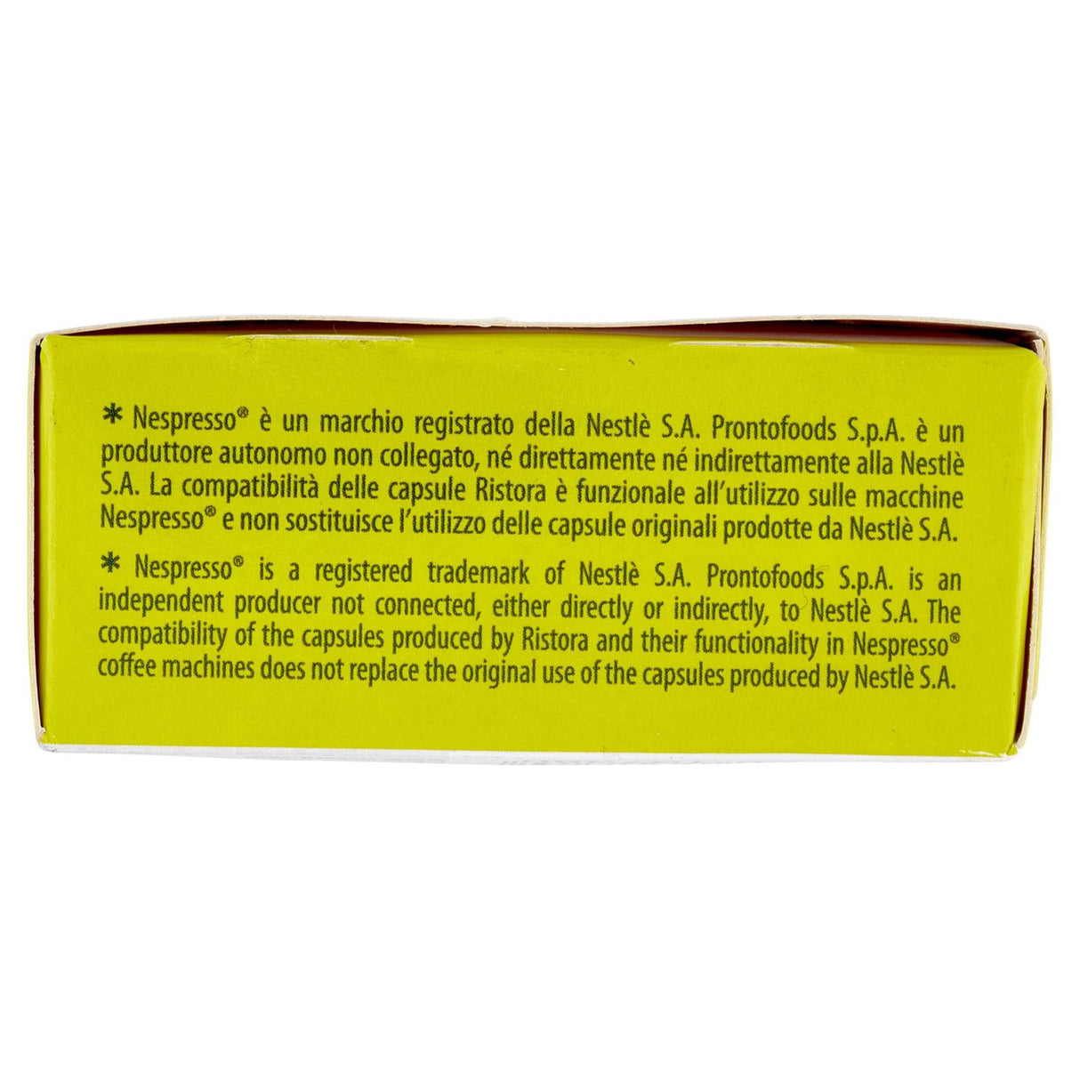 10 Capsule Compatibili Nespresso Ristora - Tè al Limone