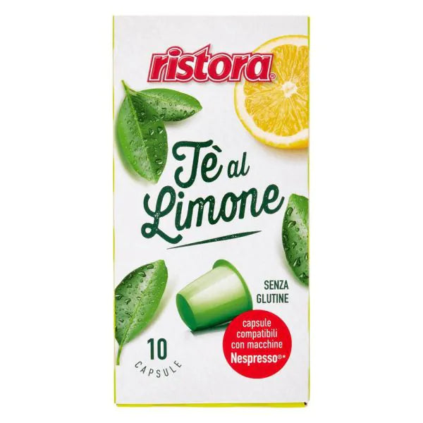 10 Capsule Ristora Tè al limone compatibili con Nespresso