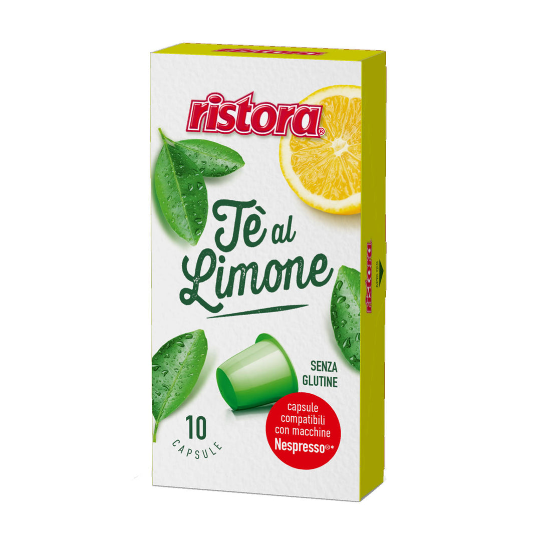 10 Capsule Ristora Tè al limone compatibili con Nespresso