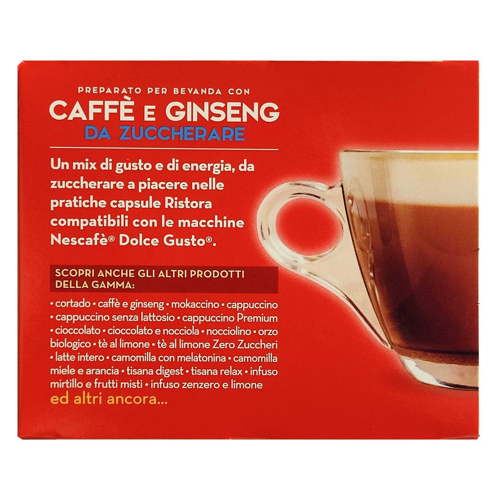 10 Capsule Ristora Compatibili Nescafé Dolce Gusto - Ginseng da Zuccherare