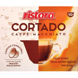 10 Capsule Ristora Cortado Caffè Macchiato - compatibili con Nescafé Dolce Gusto