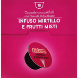 10 Capsule Compatibili Nescafé Dolce Gusto Ristora - Infuso Mirtillo e Frutti Misti