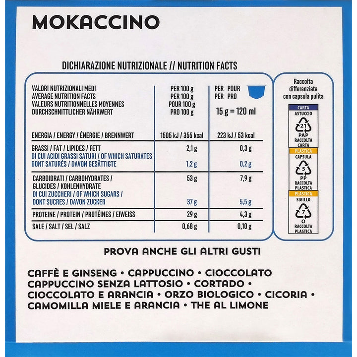 10 Capsule Ristora Compatibili Dolce Gusto Mokaccino Senza Lattosio