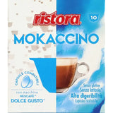 10 Capsule Ristora Compatibili Dolce Gusto Mokaccino Senza Lattosio