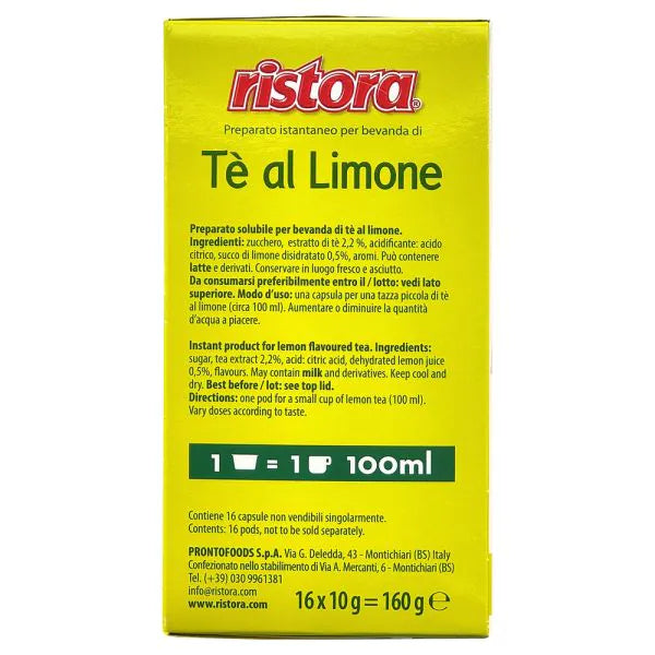 16 Capsule Tè al Limone compatibili con Lavazza A Modo Mio