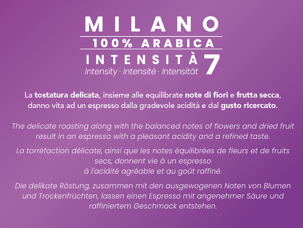 Bialetti Caffè d'Italia Milano - 72 Capsule per macchine Bialetti