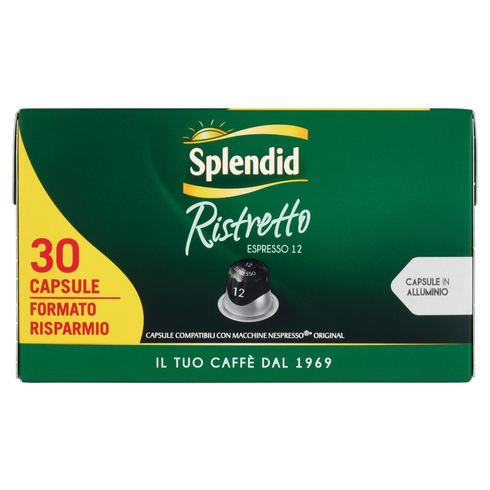 30 Capsule Splendid gusto Ristretto - Compatibili con Nespresso