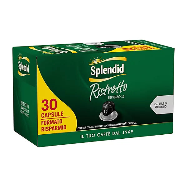 30 Capsule Splendid gusto Ristretto - Compatibili con Nespresso