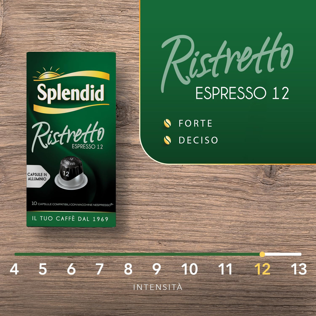 30 Capsule Splendid gusto Ristretto - Compatibili con Nespresso