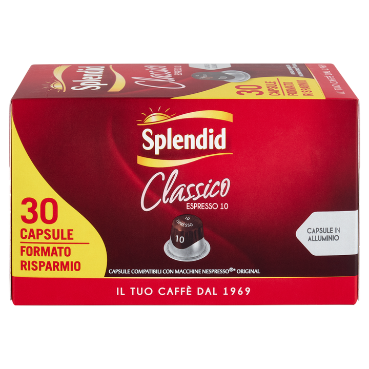 Splendid Capsule Classico Compatibili Nespresso – Confezione da 30 capsule