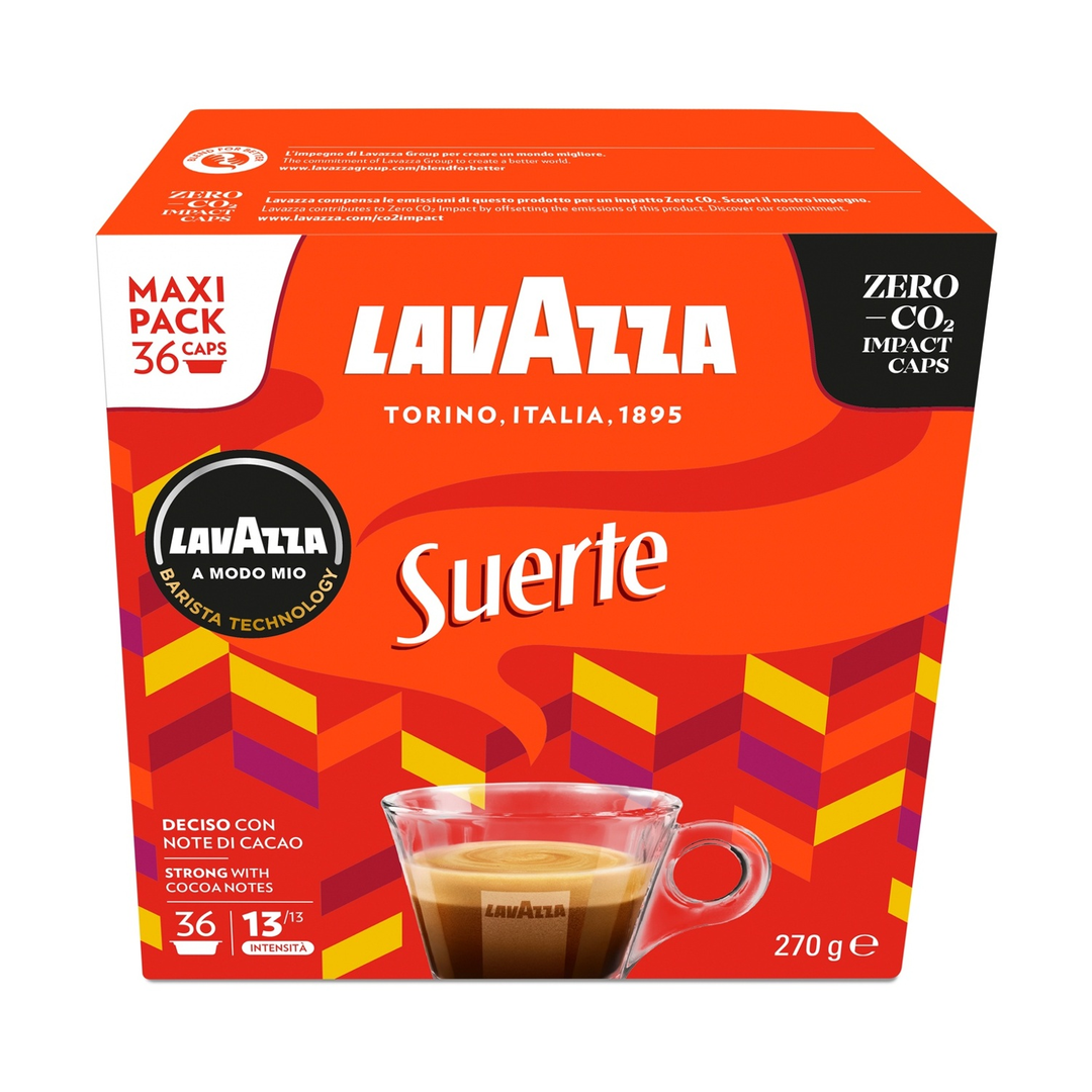 36 Capsule Lavazza Originali A Modo Mio Suerte