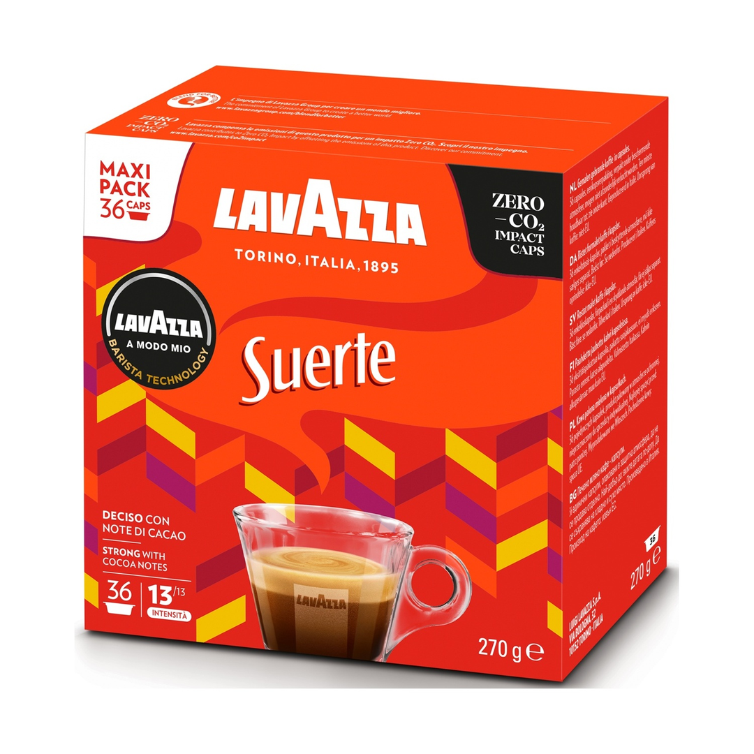 36 Capsule Lavazza Originali A Modo Mio Suerte