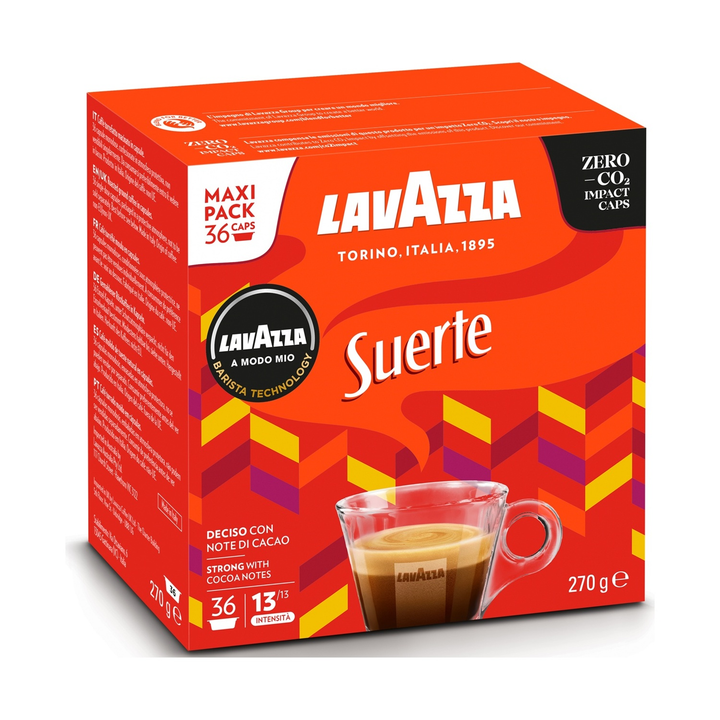 36 Capsule Lavazza Originali A Modo Mio Suerte