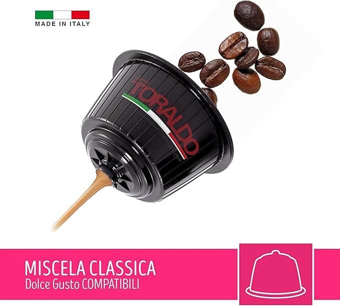 100 Capsule Toraldo Compatibili Nescafé Dolce Gusto Miscela Classica