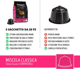 100 Capsule Toraldo Compatibili Nescafé Dolce Gusto Miscela Classica