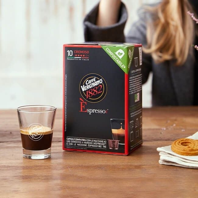 10 Capsule Vergnano cremoso compatibili con Nespresso