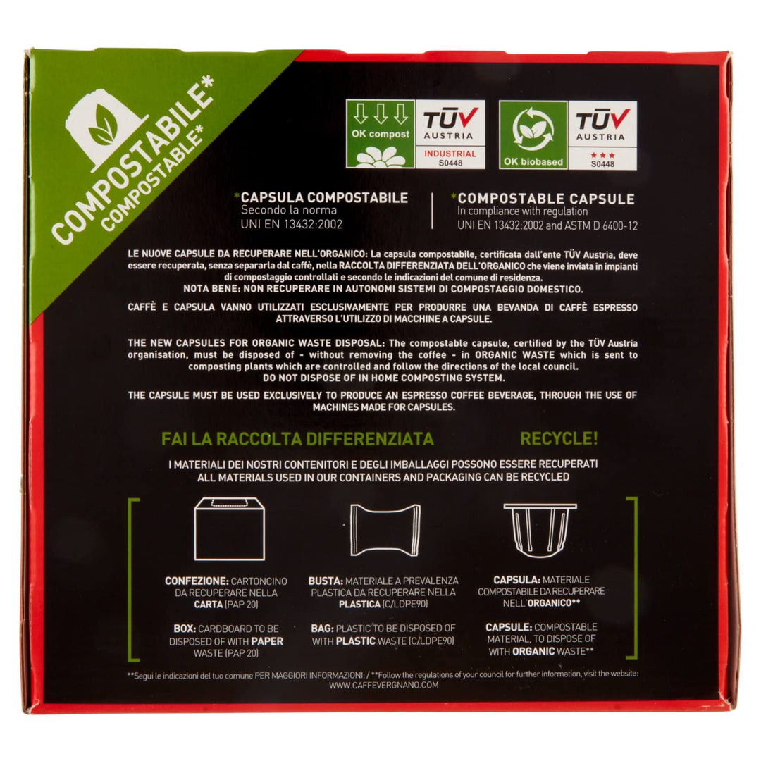 Caffè Vergnano Cremoso - 50 Capsule Compatibili Nespresso
