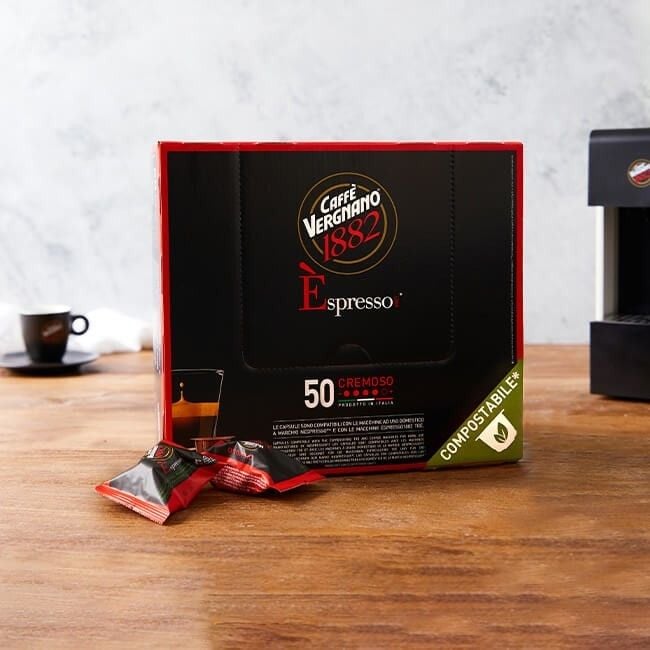 Caffè Vergnano Cremoso - 50 Capsule Compatibili Nespresso