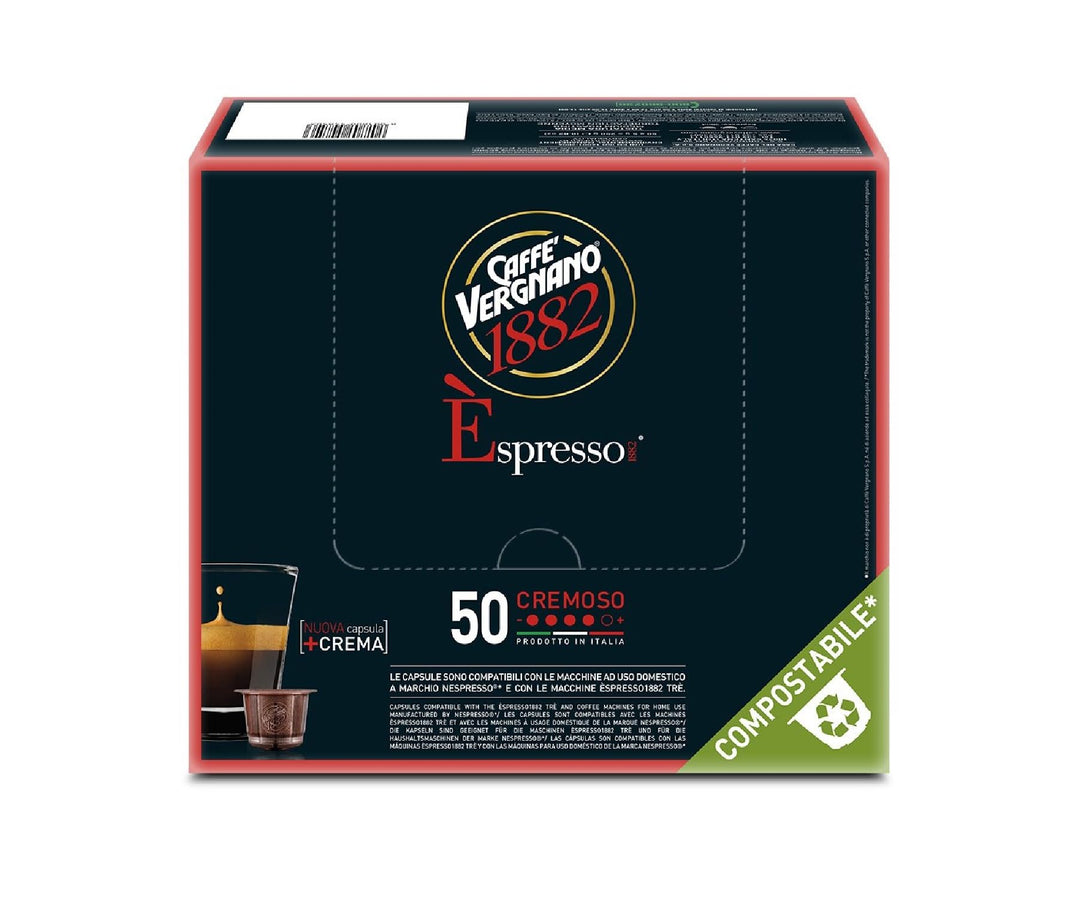 Caffè Vergnano Cremoso - 50 Capsule Compatibili Nespresso