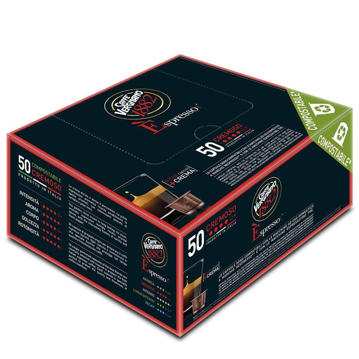 Caffè Vergnano Cremoso - 50 Capsule Compatibili Nespresso