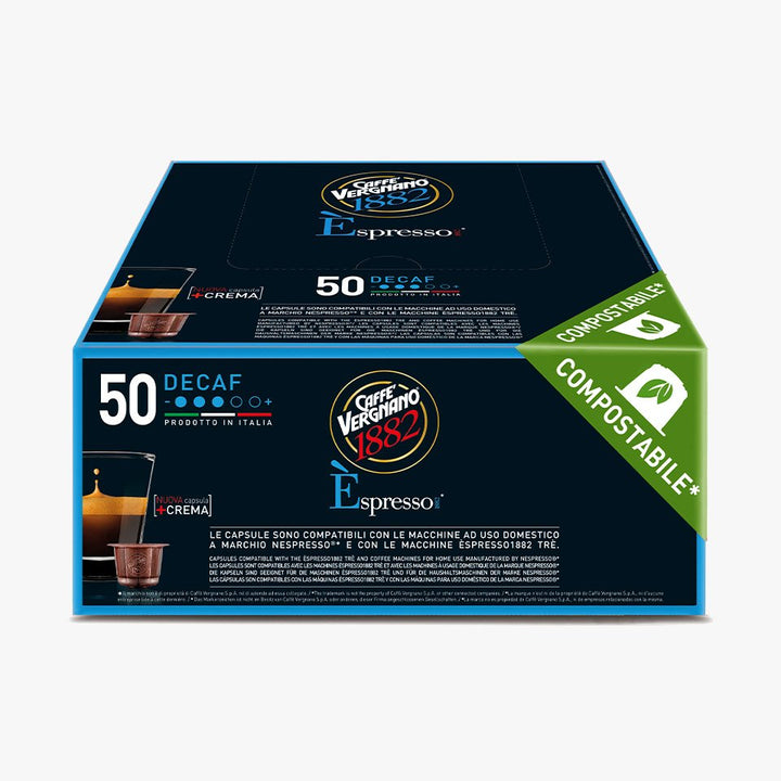 Caffè Vergnano Decaffeinato - 50 Capsule Compatibili Nespresso