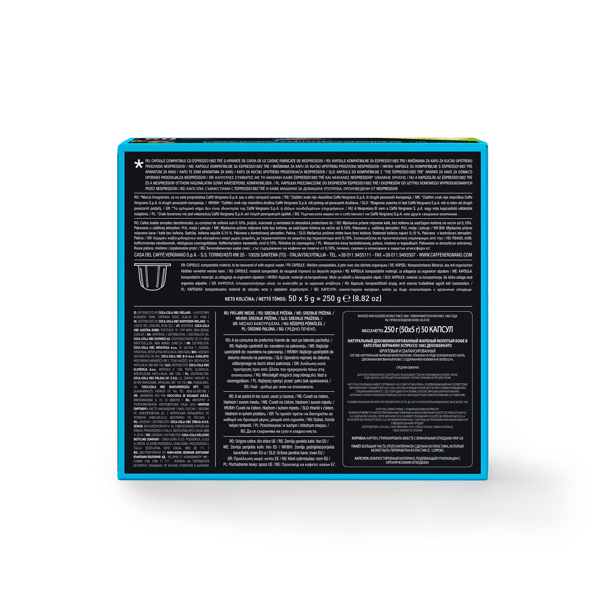 Caffè Vergnano Decaffeinato - 50 Capsule Compatibili Nespresso