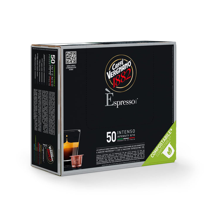 Caffè Vergnano Intenso - 50 Capsule Compatibili Nespresso