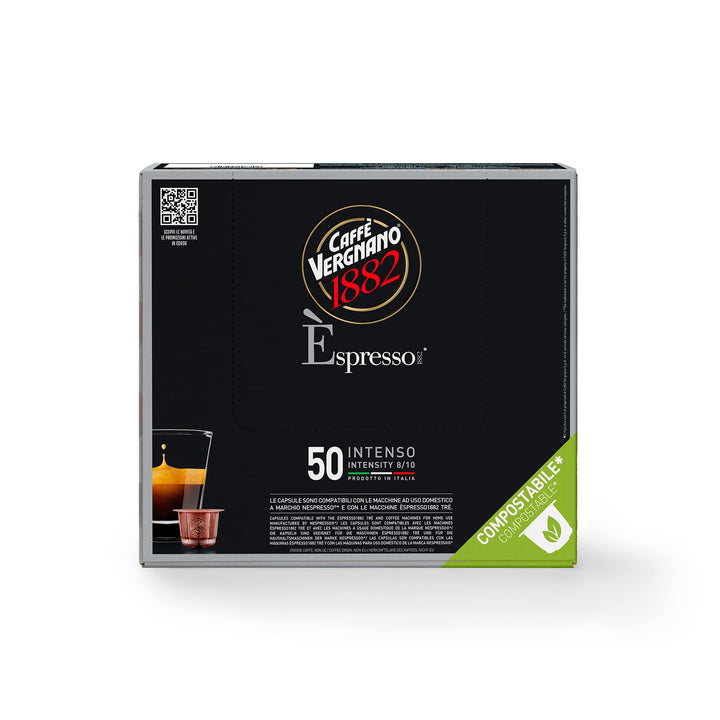 Caffè Vergnano Intenso - 50 Capsule Compatibili Nespresso