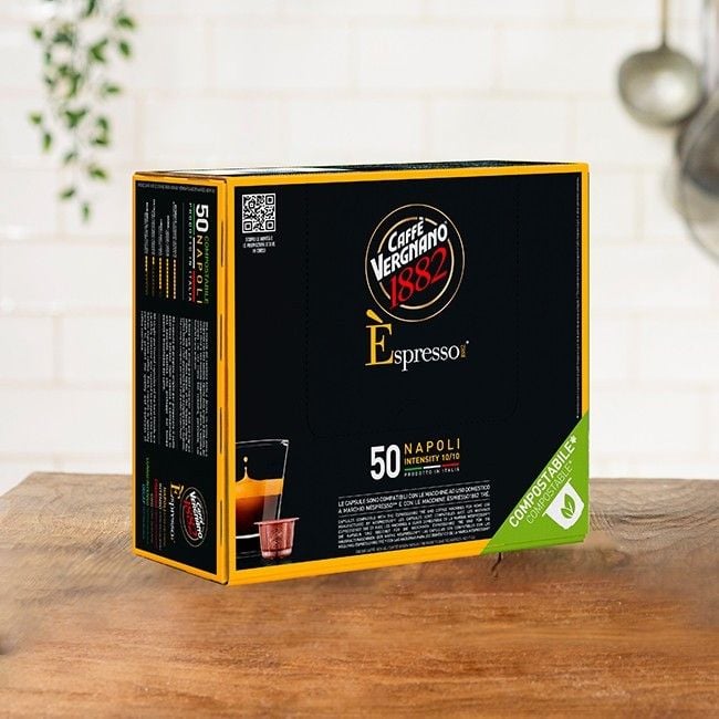 Caffè Vergnano Napoli - 50 Capsule Compatibili Nespresso