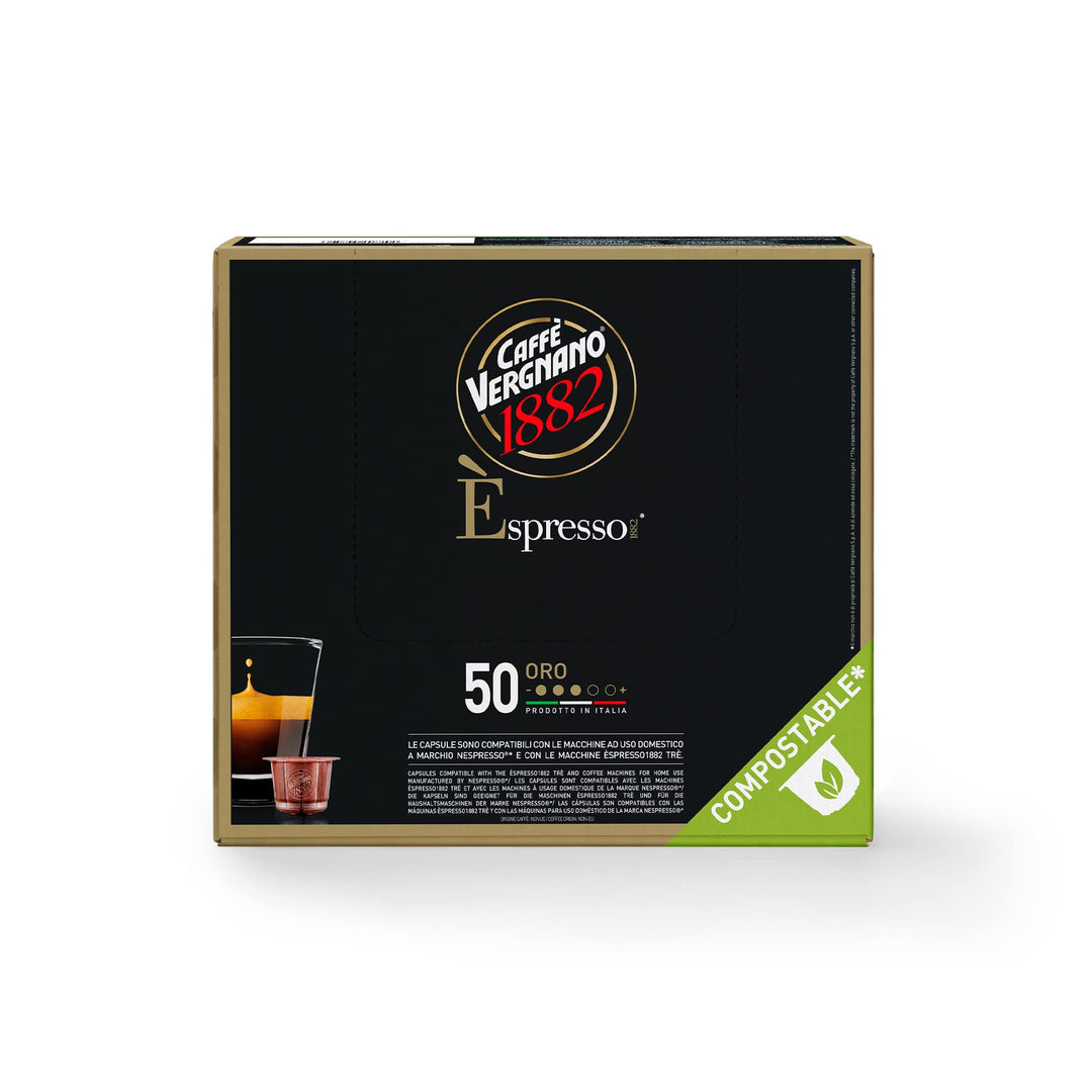 Caffè Vergnano Oro - 50 Capsule Compatibili Nespresso