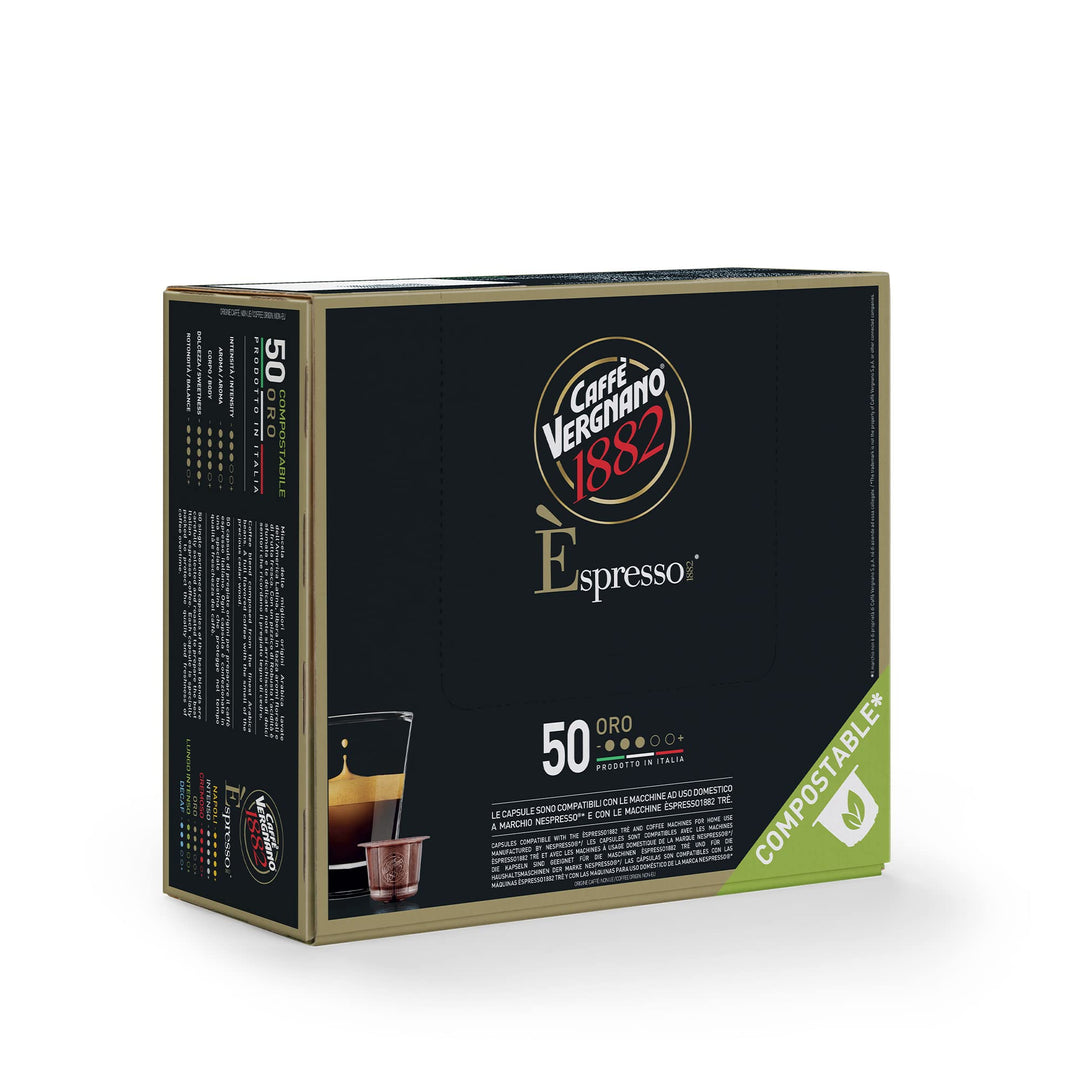 Caffè Vergnano Oro - 50 Capsule Compatibili Nespresso