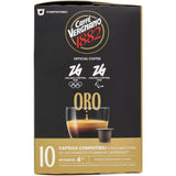 10 Capsule Caffè Vergnano Oro Compostabili Compatibili Nespresso
