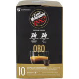 10 Capsule Caffè Vergnano Oro Compostabili Compatibili Nespresso