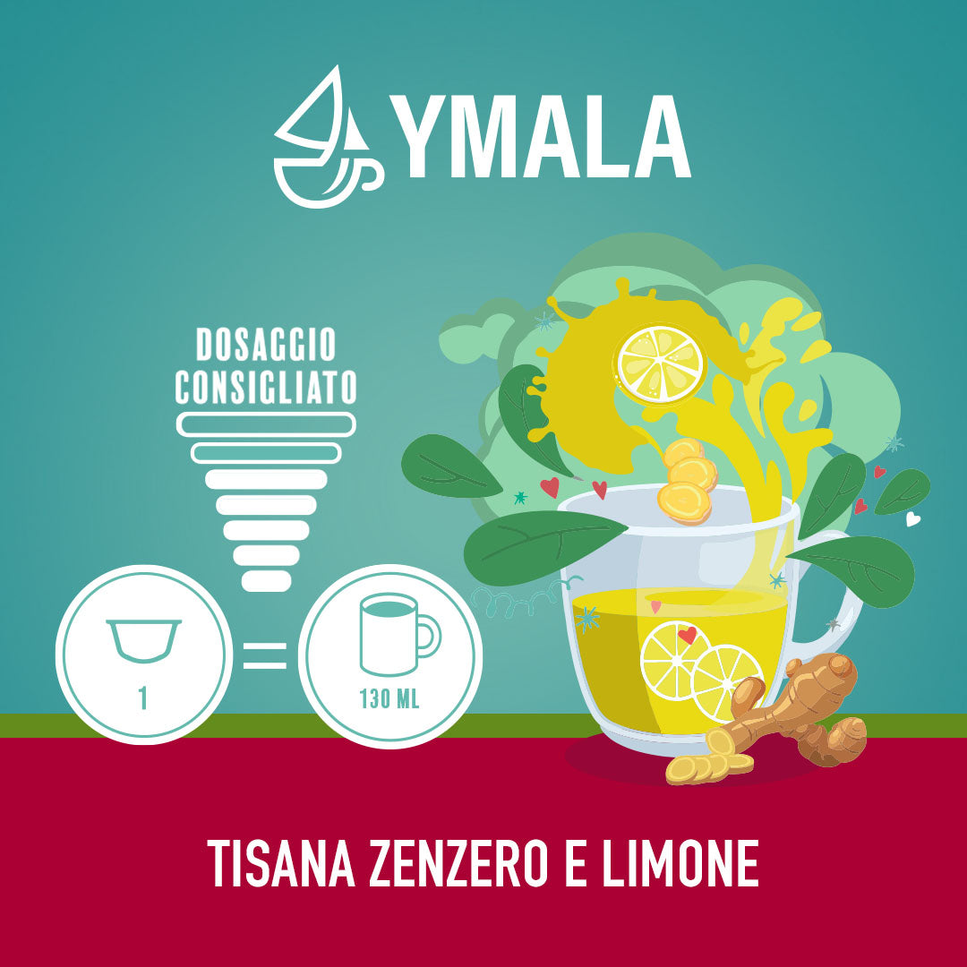 Ymala 16 Capsule Nescafé Dolce Gusto - Tisana Zenzero e Limone