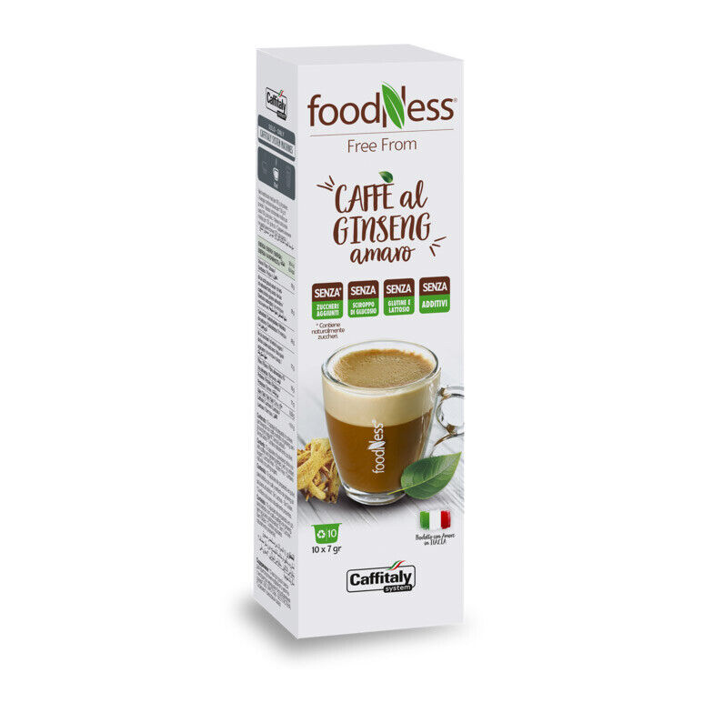 Scopri 10 Capsule Caffitaly System Foodness Ginseng Amaro –