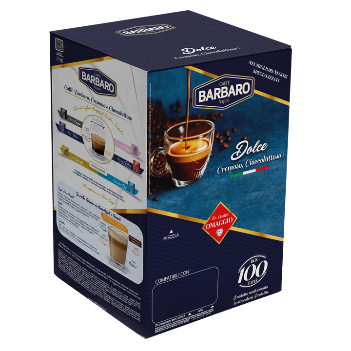 80 Capsule Barbaro Compatibili Illy Iperespresso Miscela Nera Linea Home
