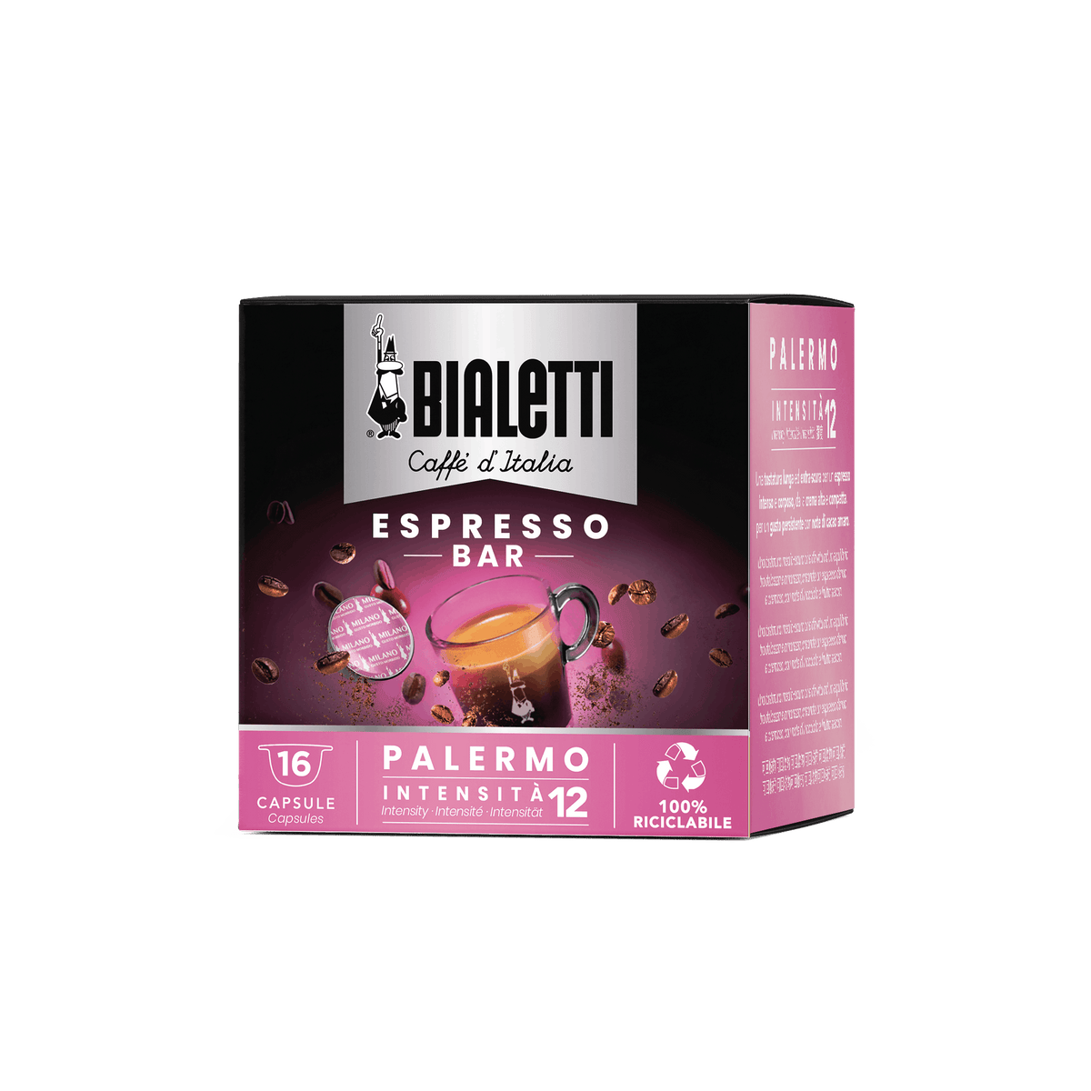 16 Bialetti Capsule In Alluminio Palermo Originali New Gusto