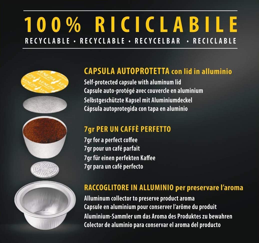 16 Capsule caffè Venezia Bialetti originali