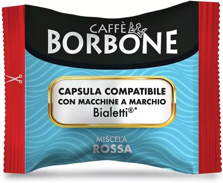 100 Capsule Bialetti - Miscela ROSSA Caffè Borbone